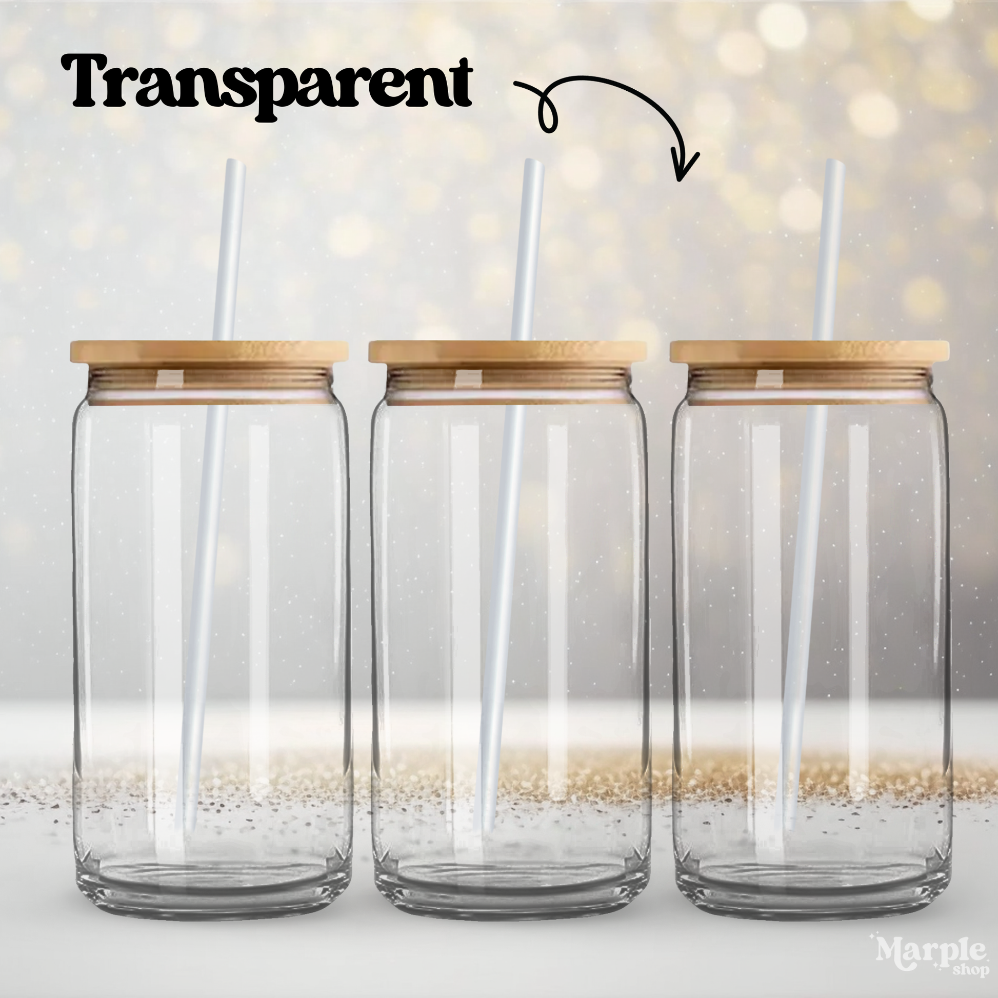 Tasse à café personnalisée en verre transparent transparent Good